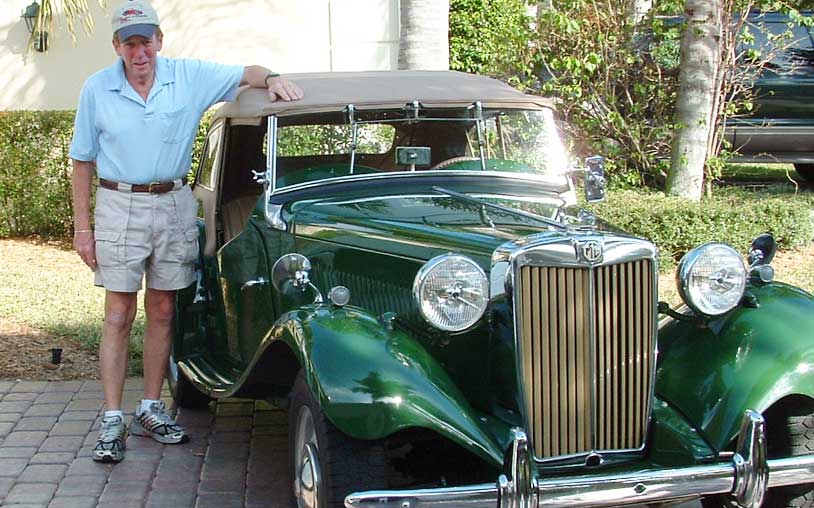 Satisfied client Alex with his 1954 MG TD | F Imports & Exotics Naples Florida Ferrari Repairs & Luxury, Highline, and Exotic Car Service and Repair Center